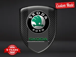 Skoda Autoaufkleber Limitiert Premium Modern